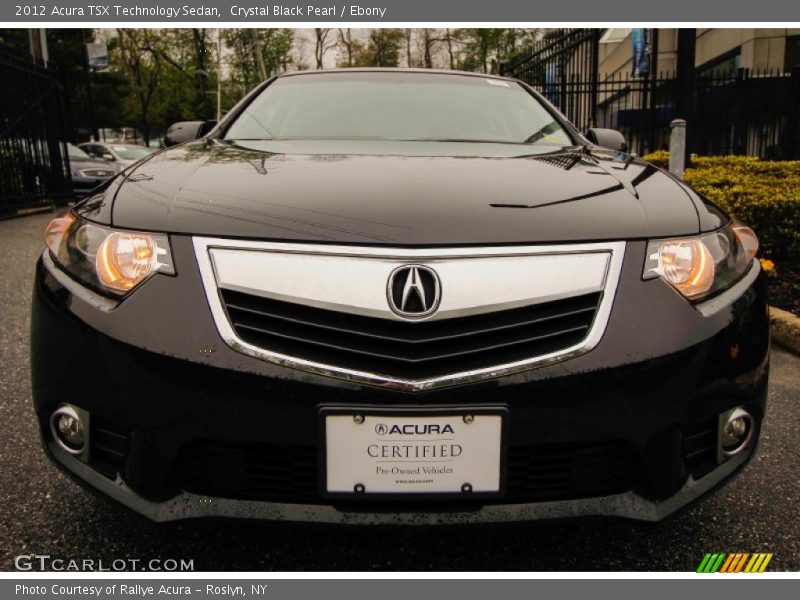 Crystal Black Pearl / Ebony 2012 Acura TSX Technology Sedan