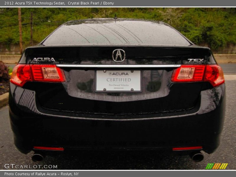 Crystal Black Pearl / Ebony 2012 Acura TSX Technology Sedan