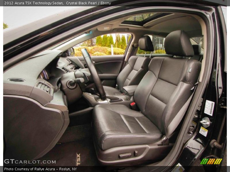 Crystal Black Pearl / Ebony 2012 Acura TSX Technology Sedan