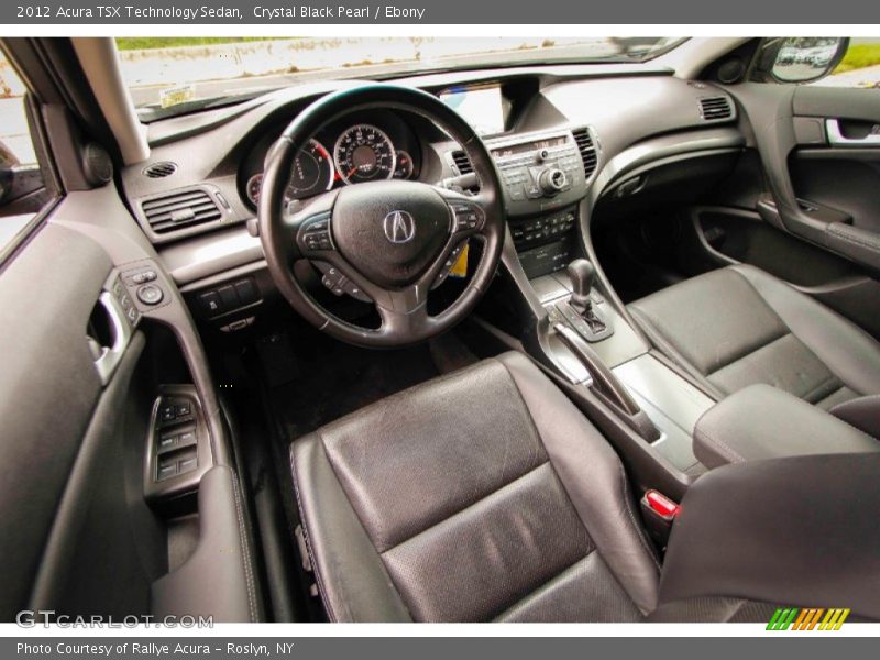 Crystal Black Pearl / Ebony 2012 Acura TSX Technology Sedan