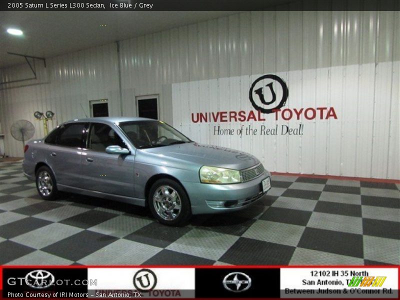 Ice Blue / Grey 2005 Saturn L Series L300 Sedan