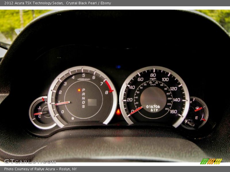 Crystal Black Pearl / Ebony 2012 Acura TSX Technology Sedan