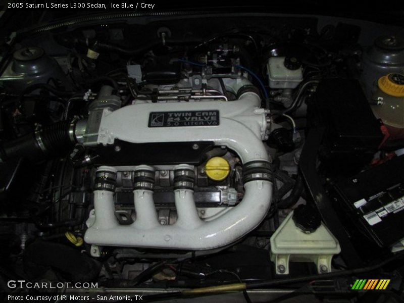 Ice Blue / Grey 2005 Saturn L Series L300 Sedan