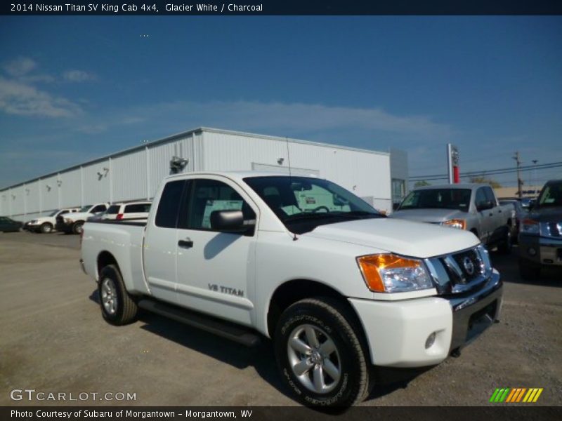 Glacier White / Charcoal 2014 Nissan Titan SV King Cab 4x4