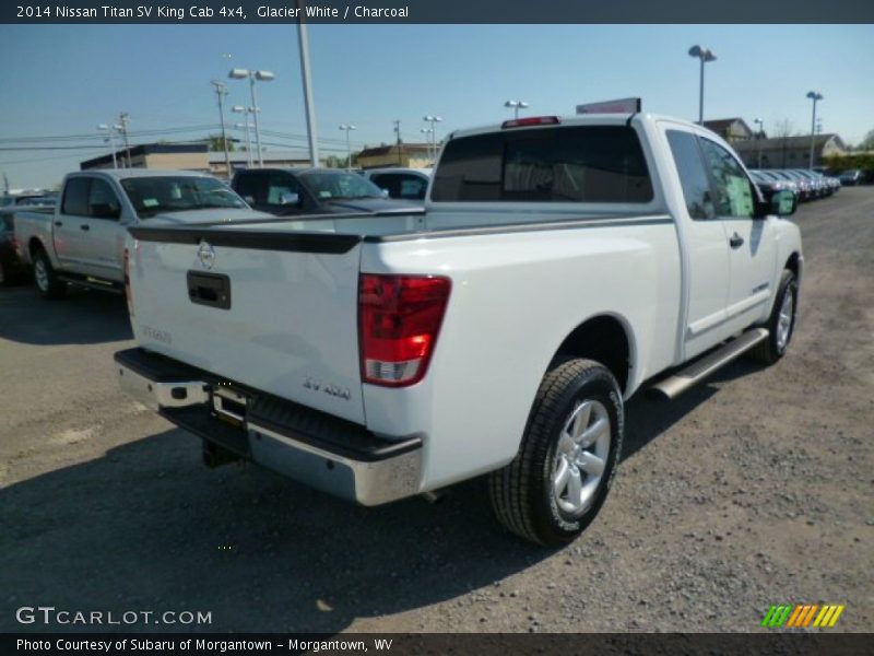 Glacier White / Charcoal 2014 Nissan Titan SV King Cab 4x4