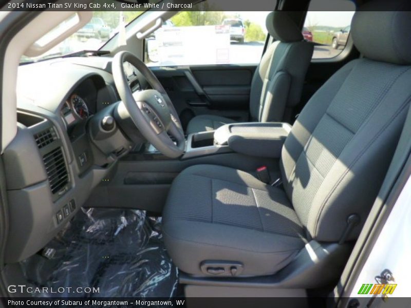 Glacier White / Charcoal 2014 Nissan Titan SV King Cab 4x4