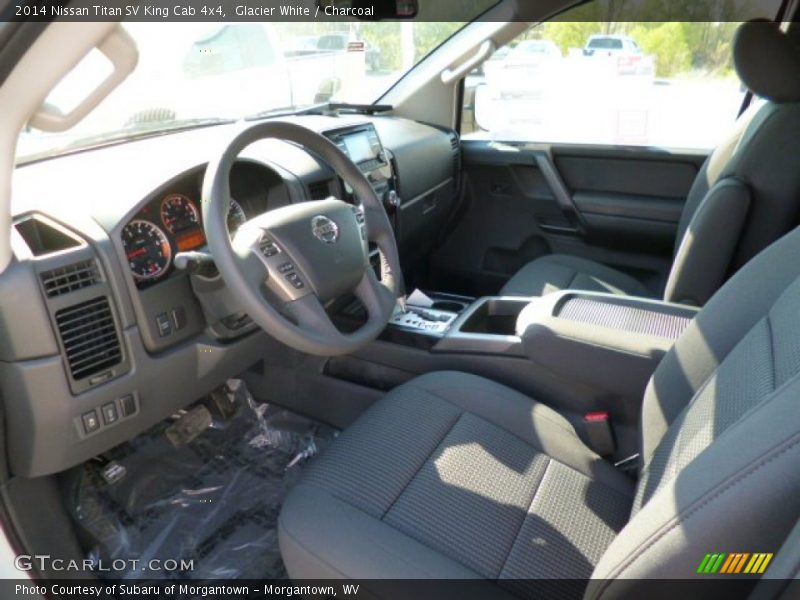 Glacier White / Charcoal 2014 Nissan Titan SV King Cab 4x4