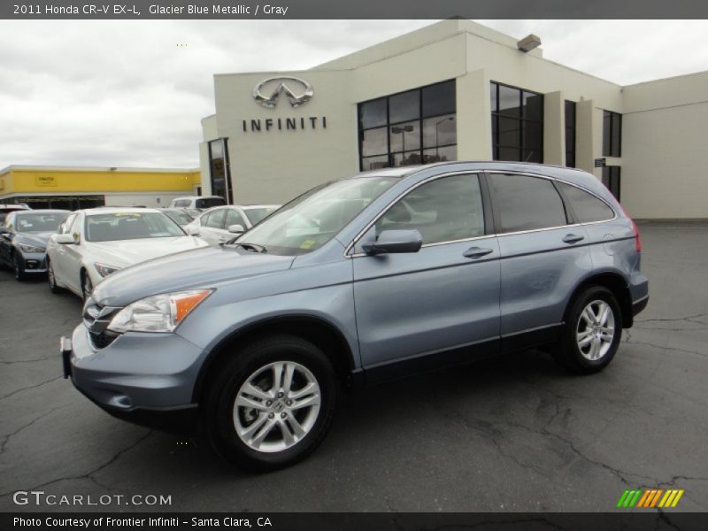 Glacier Blue Metallic / Gray 2011 Honda CR-V EX-L