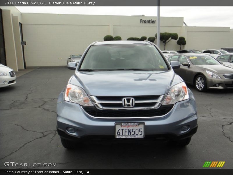 Glacier Blue Metallic / Gray 2011 Honda CR-V EX-L