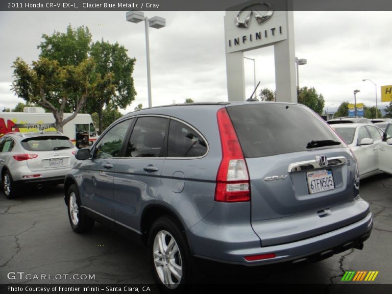 Glacier Blue Metallic / Gray 2011 Honda CR-V EX-L