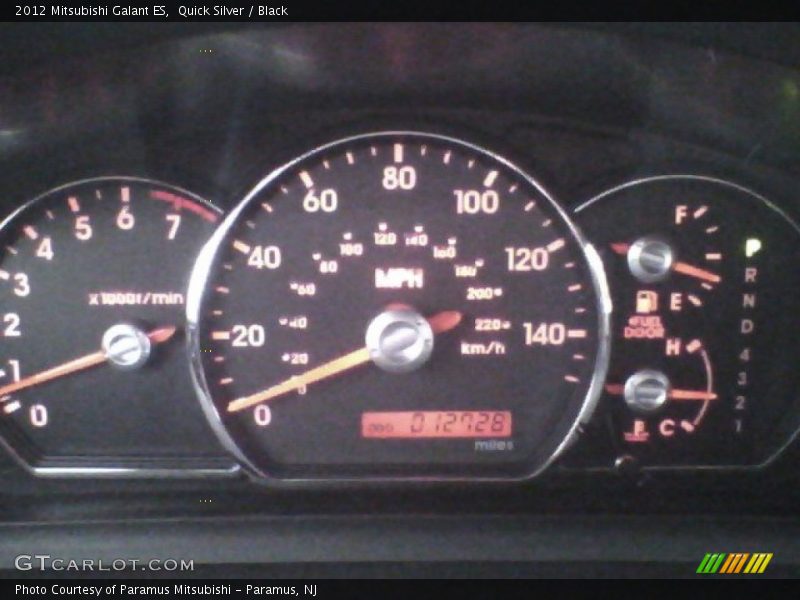 Quick Silver / Black 2012 Mitsubishi Galant ES