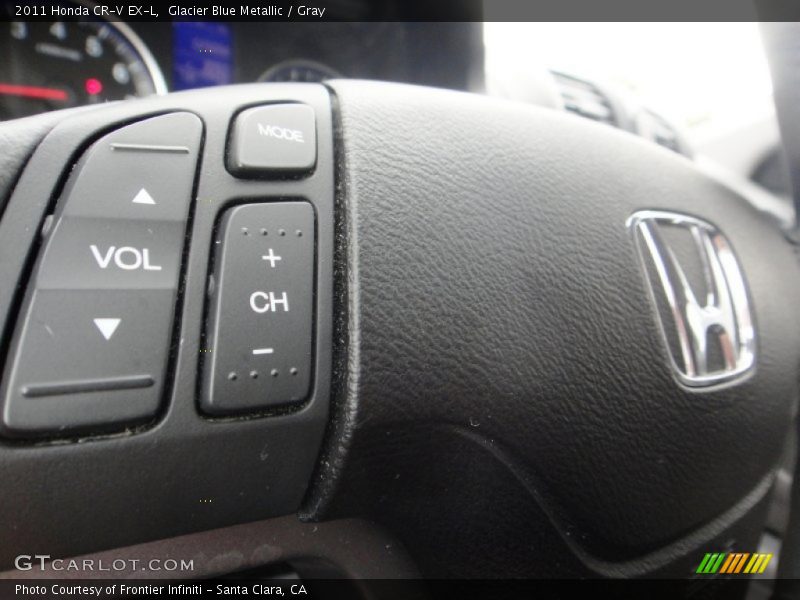 Glacier Blue Metallic / Gray 2011 Honda CR-V EX-L