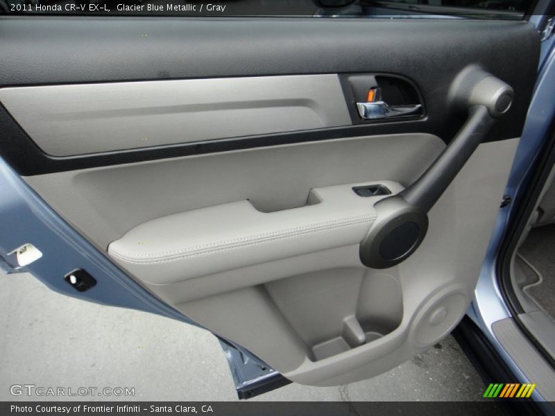 Glacier Blue Metallic / Gray 2011 Honda CR-V EX-L