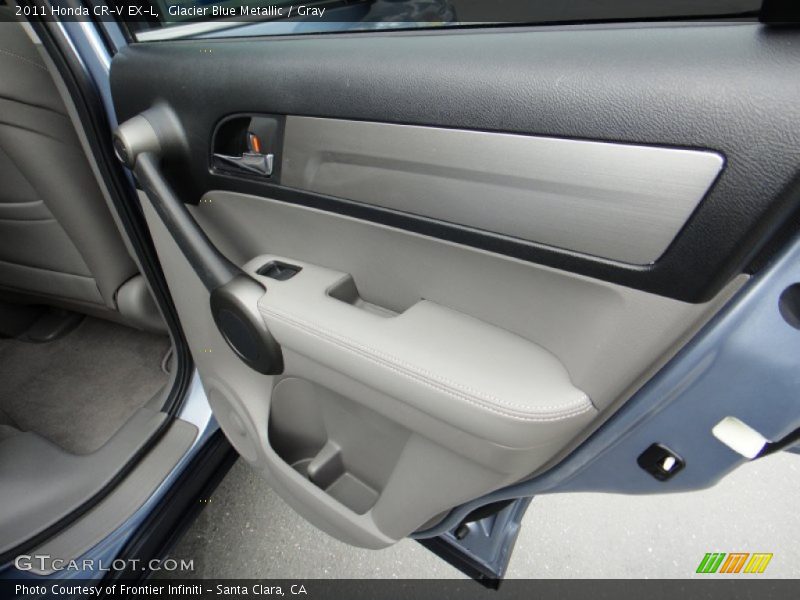 Glacier Blue Metallic / Gray 2011 Honda CR-V EX-L