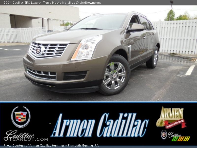 Terra Mocha Metallic / Shale/Brownstone 2014 Cadillac SRX Luxury