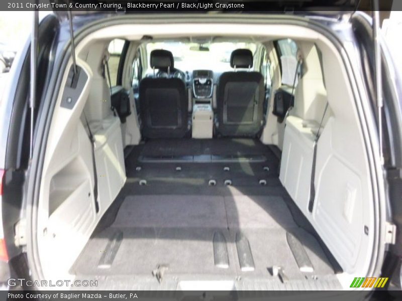 Blackberry Pearl / Black/Light Graystone 2011 Chrysler Town & Country Touring