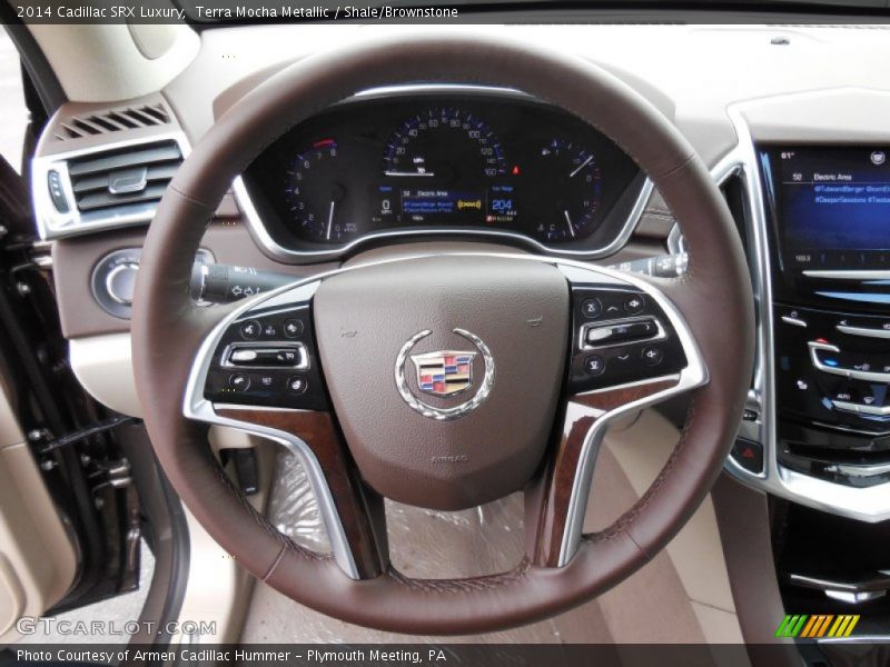 Terra Mocha Metallic / Shale/Brownstone 2014 Cadillac SRX Luxury