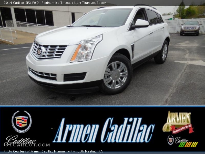 Platinum Ice Tricoat / Light Titanium/Ebony 2014 Cadillac SRX FWD