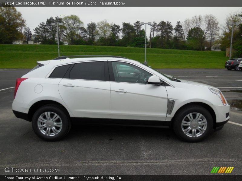 Platinum Ice Tricoat / Light Titanium/Ebony 2014 Cadillac SRX FWD