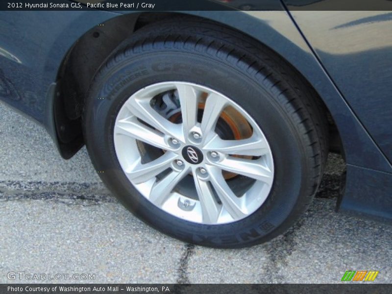 Pacific Blue Pearl / Gray 2012 Hyundai Sonata GLS