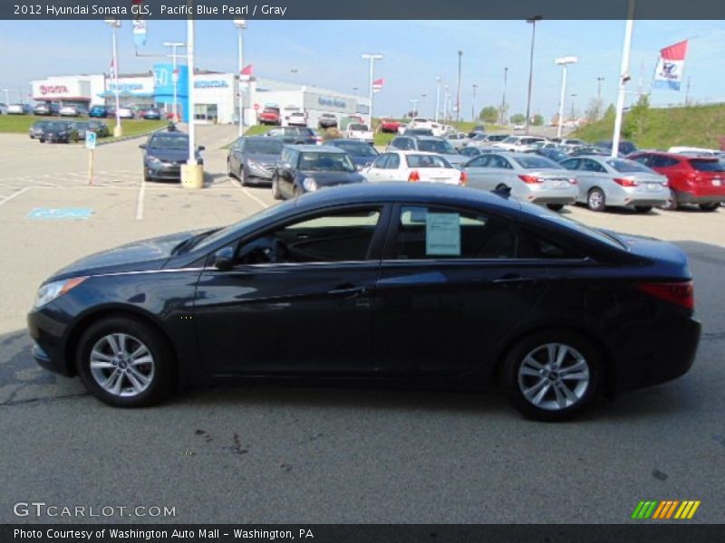 Pacific Blue Pearl / Gray 2012 Hyundai Sonata GLS