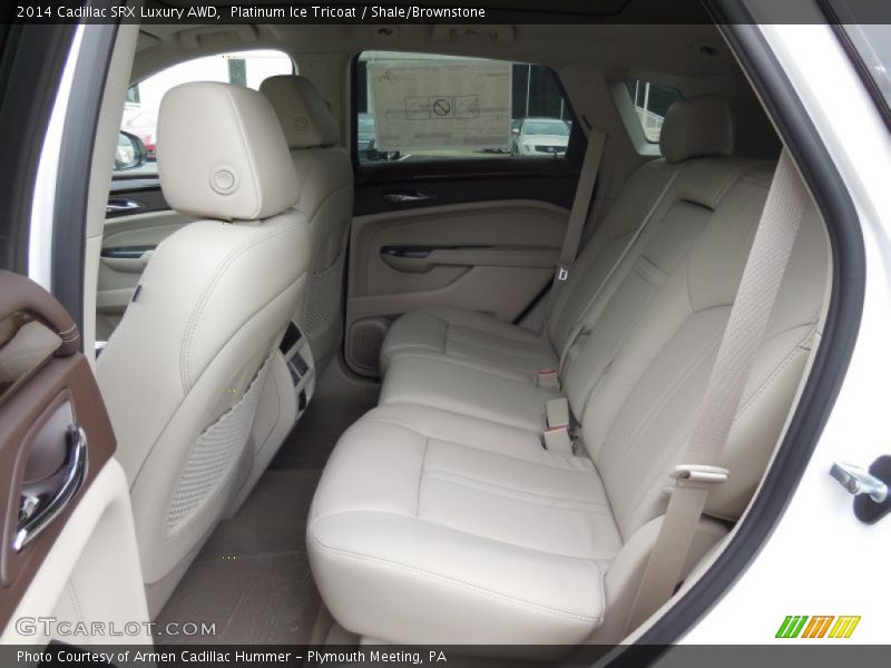 Platinum Ice Tricoat / Shale/Brownstone 2014 Cadillac SRX Luxury AWD