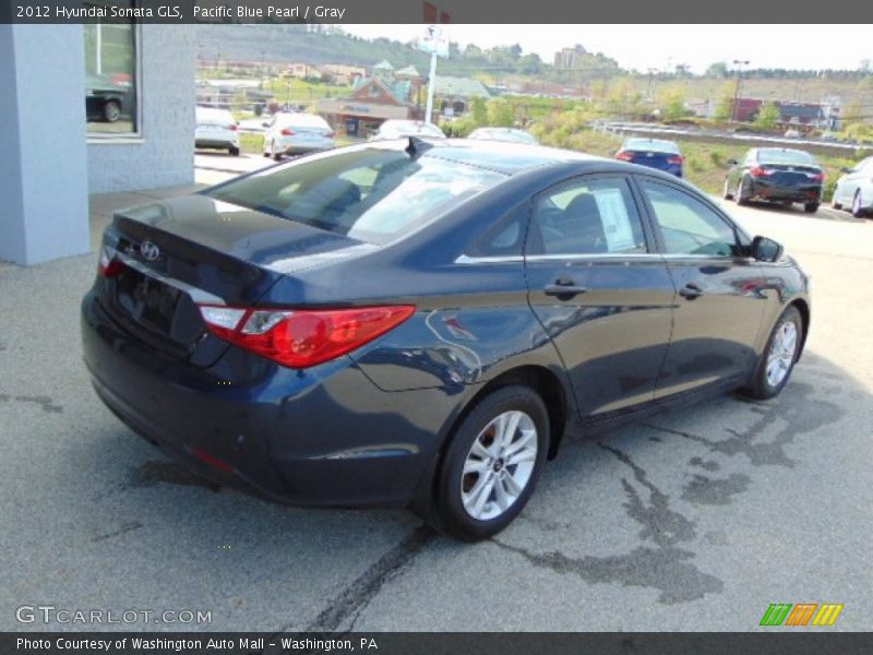 Pacific Blue Pearl / Gray 2012 Hyundai Sonata GLS