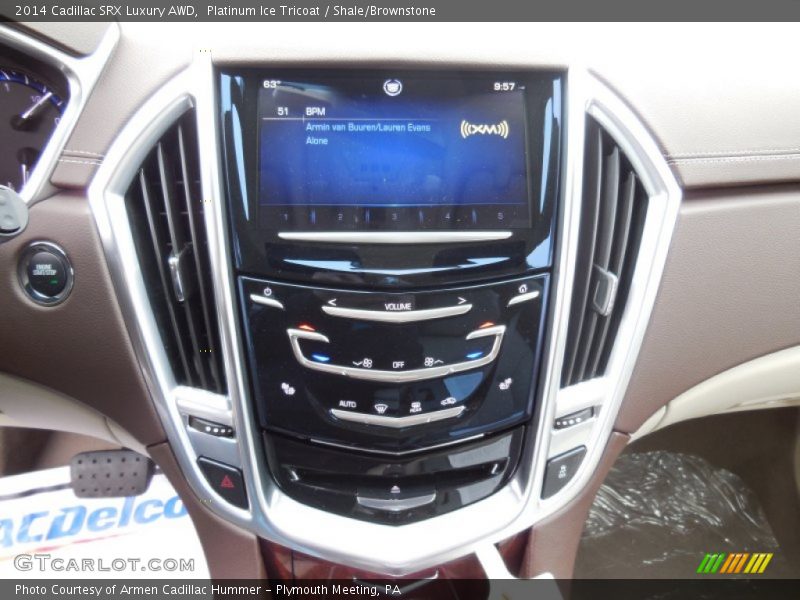 Platinum Ice Tricoat / Shale/Brownstone 2014 Cadillac SRX Luxury AWD