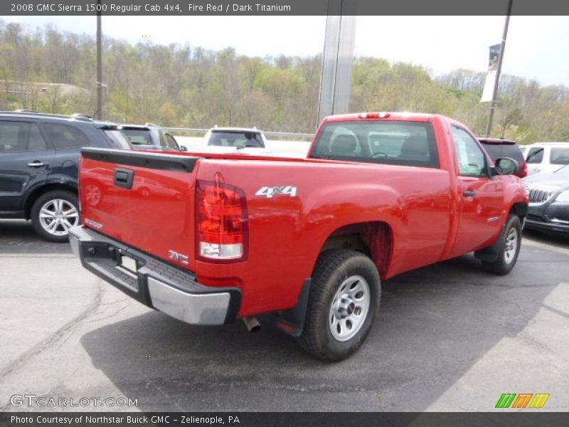 Fire Red / Dark Titanium 2008 GMC Sierra 1500 Regular Cab 4x4