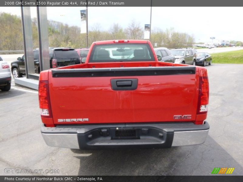 Fire Red / Dark Titanium 2008 GMC Sierra 1500 Regular Cab 4x4