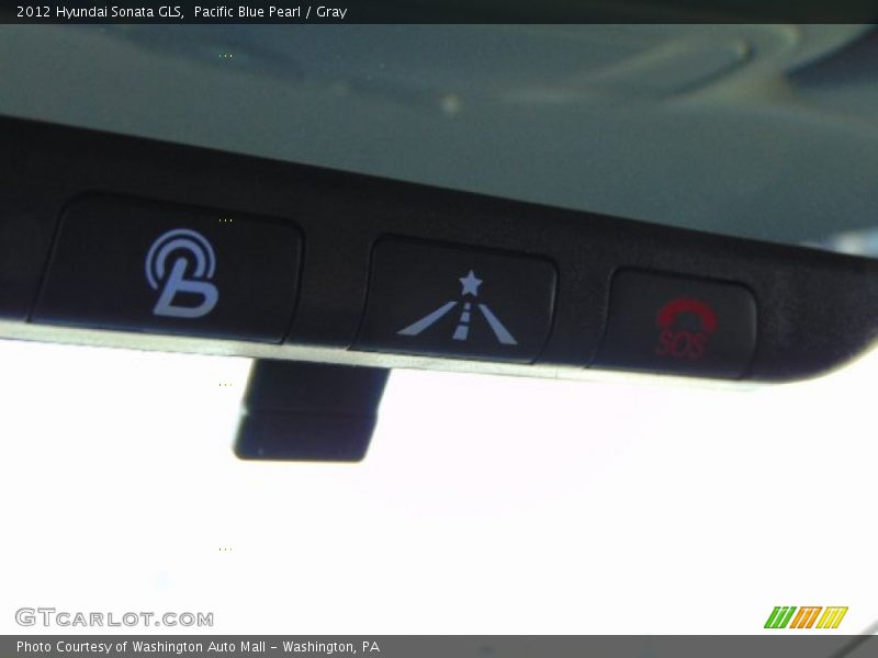 Pacific Blue Pearl / Gray 2012 Hyundai Sonata GLS