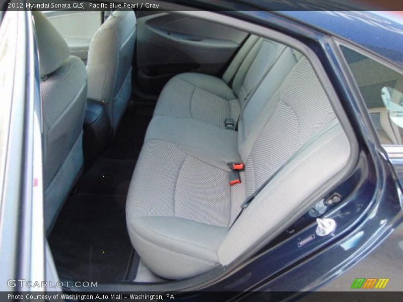 Pacific Blue Pearl / Gray 2012 Hyundai Sonata GLS