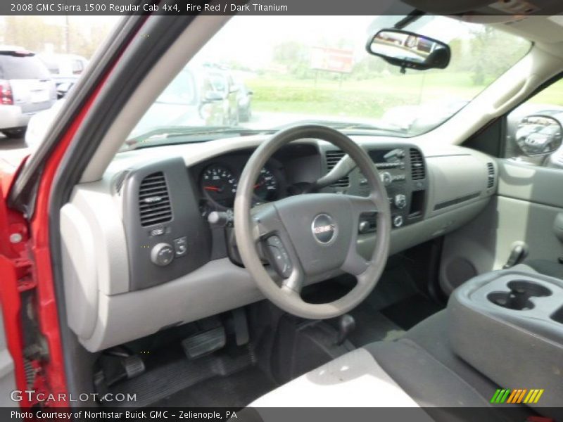 Fire Red / Dark Titanium 2008 GMC Sierra 1500 Regular Cab 4x4
