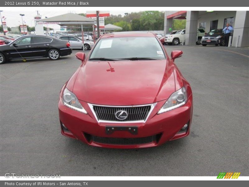 Matador Red Mica / Black 2012 Lexus IS 250