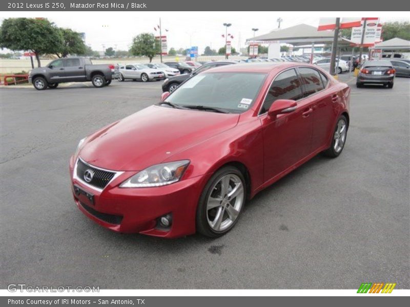 Matador Red Mica / Black 2012 Lexus IS 250