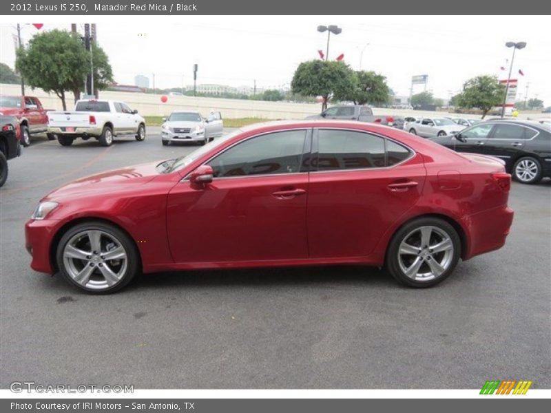 Matador Red Mica / Black 2012 Lexus IS 250