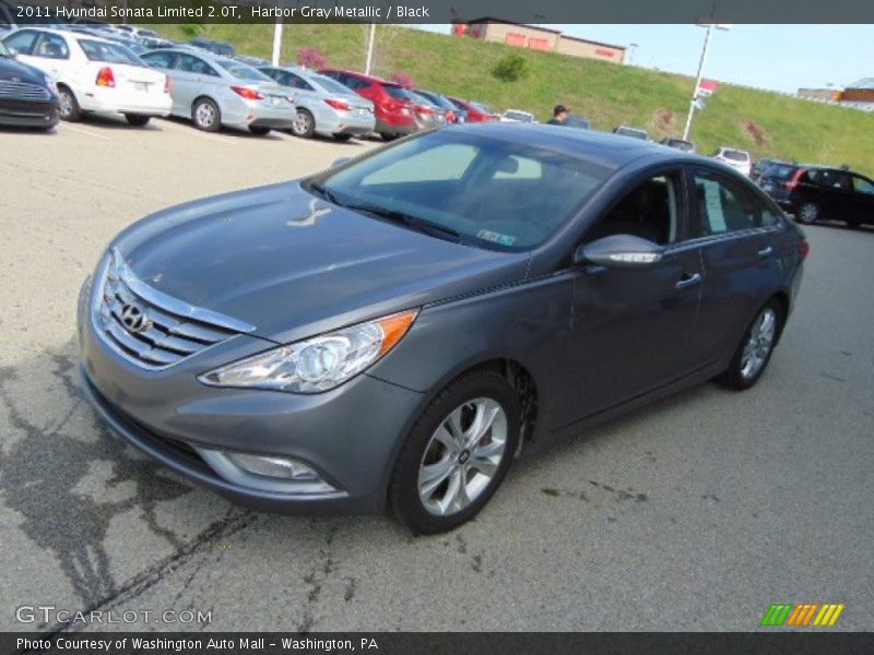 Harbor Gray Metallic / Black 2011 Hyundai Sonata Limited 2.0T
