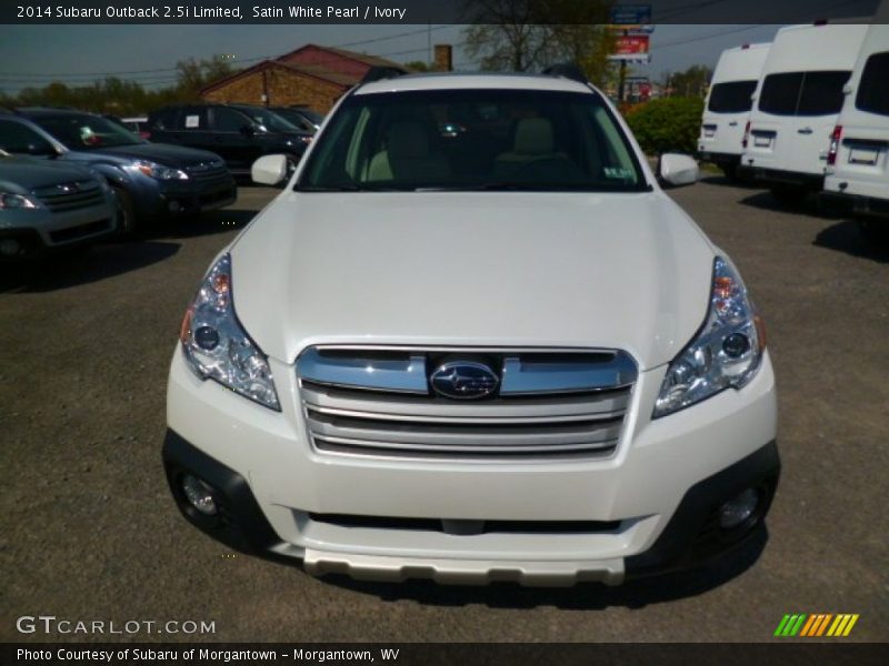 Satin White Pearl / Ivory 2014 Subaru Outback 2.5i Limited