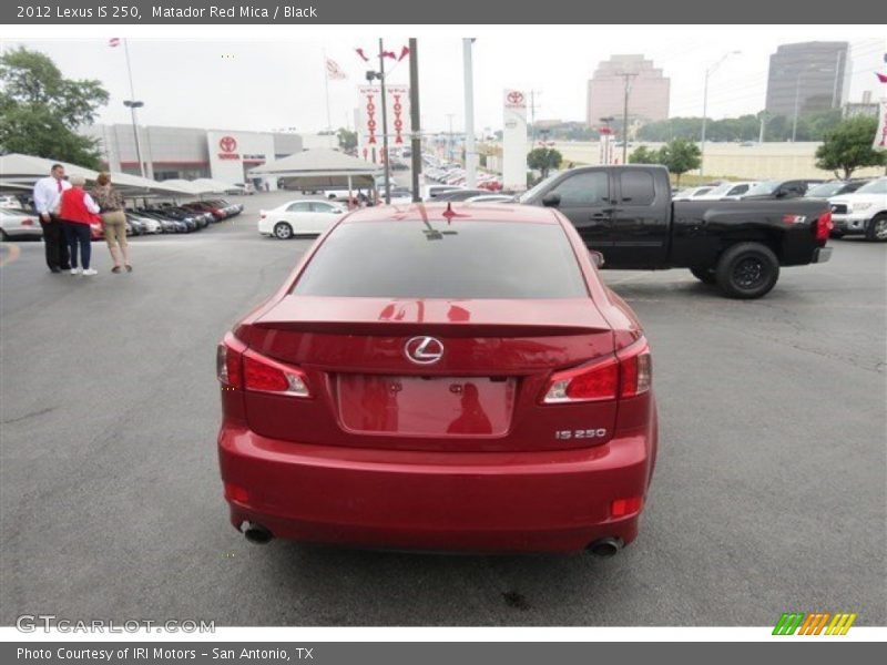 Matador Red Mica / Black 2012 Lexus IS 250