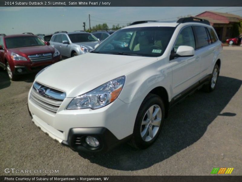 Satin White Pearl / Ivory 2014 Subaru Outback 2.5i Limited