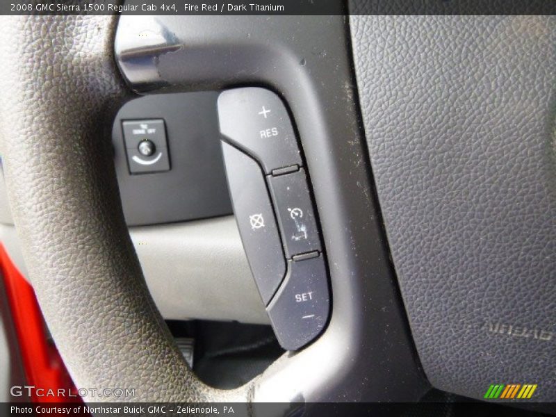Fire Red / Dark Titanium 2008 GMC Sierra 1500 Regular Cab 4x4