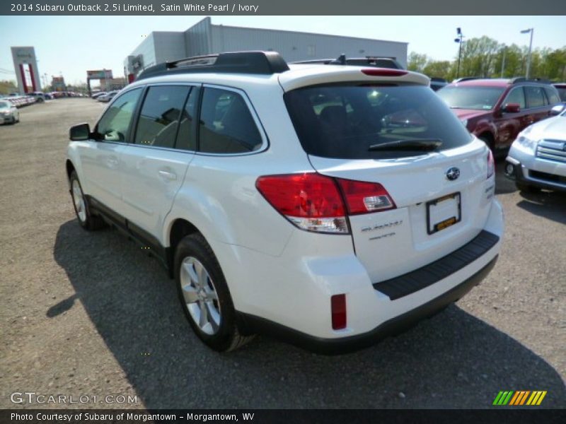 Satin White Pearl / Ivory 2014 Subaru Outback 2.5i Limited