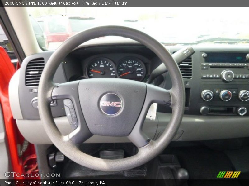 Fire Red / Dark Titanium 2008 GMC Sierra 1500 Regular Cab 4x4