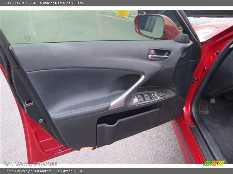 Matador Red Mica / Black 2012 Lexus IS 250