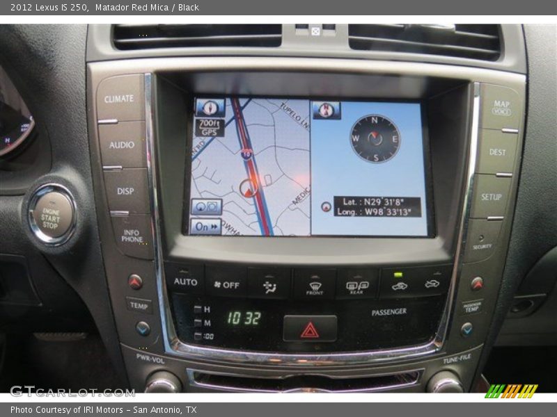 Matador Red Mica / Black 2012 Lexus IS 250