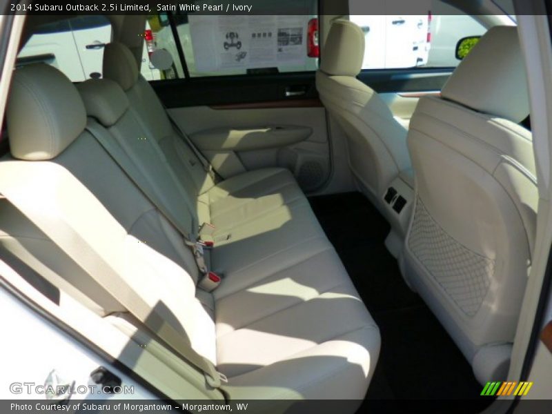 Satin White Pearl / Ivory 2014 Subaru Outback 2.5i Limited