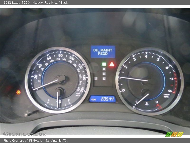 Matador Red Mica / Black 2012 Lexus IS 250