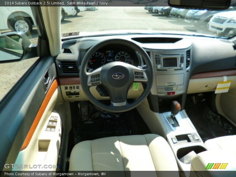 Satin White Pearl / Ivory 2014 Subaru Outback 2.5i Limited