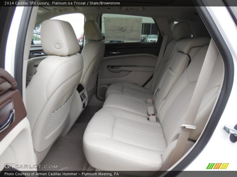 Platinum Ice Tricoat / Shale/Brownstone 2014 Cadillac SRX Luxury