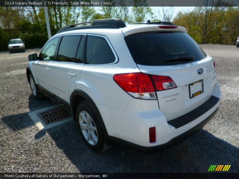 Satin White Pearl / Ivory 2014 Subaru Outback 2.5i Premium